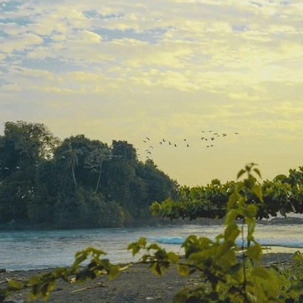 Río Tundó que desemboca en el mar Bahia Solano